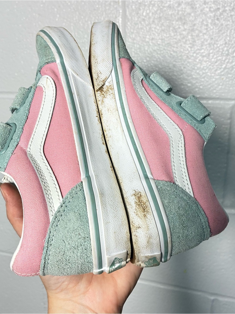 vans pink blue old skool easy on sneakers - Picture 7 of 10